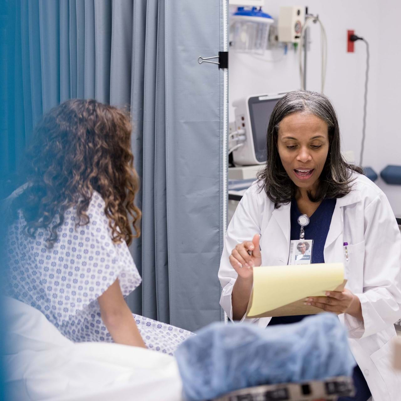 Doctor Speaking with ER Patient